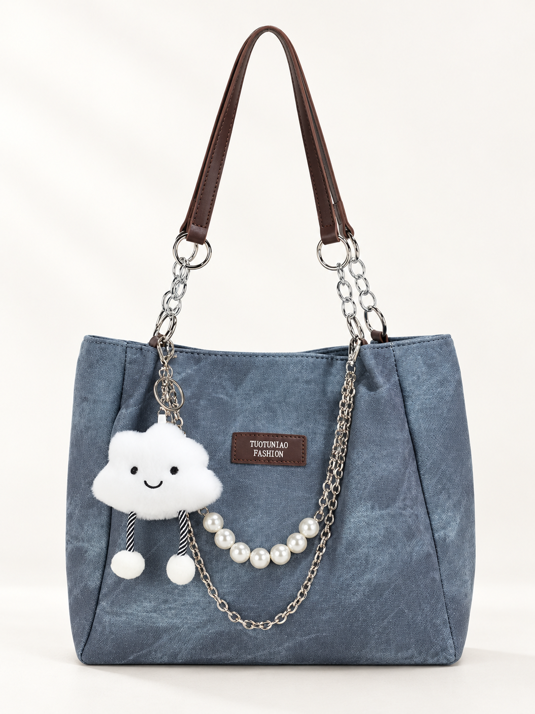 Maven Everyday Tote in Medium — studio view showing material and hardware.